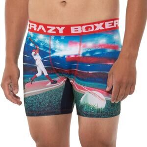 Crazyboxer All Star Soft Baseball Boxer Briefs Size XL Great for Gift New w Tags